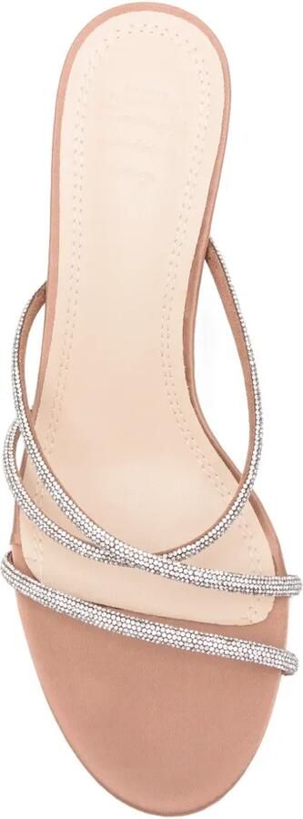 TWENTY FOURHAITCH Lovers sandalen verfraaid met kristallen Beige - Foto 3