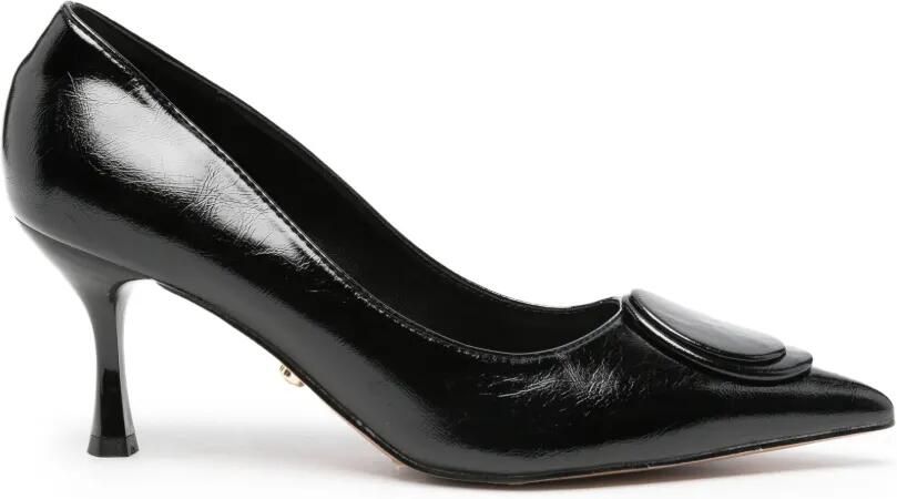 TWENTY FOURHAITCH Luvien pumps met puntige neus en plakkaat Zwart - Foto 4