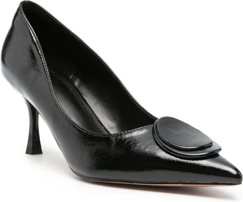 TWENTY FOURHAITCH Luvien pumps met puntige neus en plakkaat Zwart - Foto 2