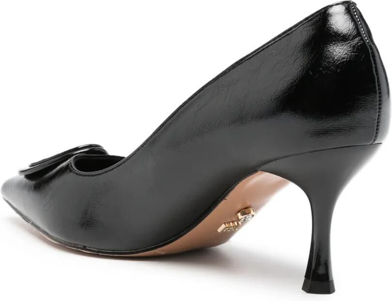 TWENTY FOURHAITCH Luvien pumps met puntige neus en plakkaat Zwart - Foto 3