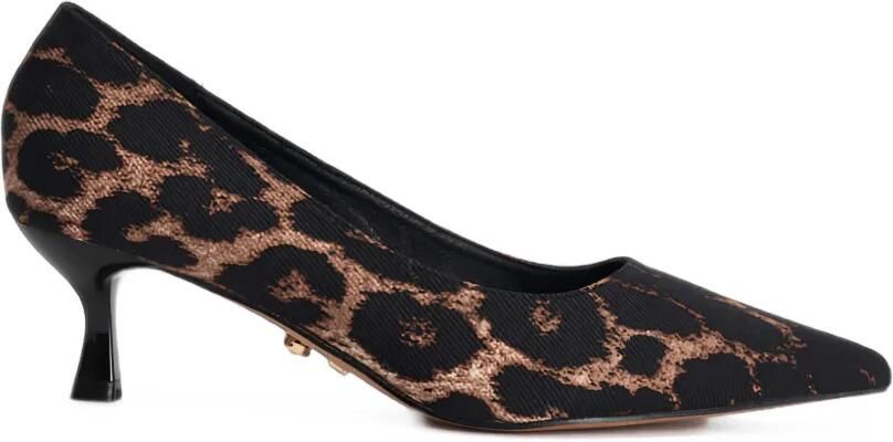 TWENTY FOURHAITCH Pumps met luipaardprint Zwart