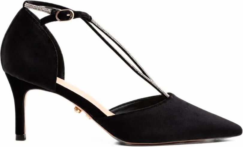 TWENTY FOURHAITCH rhinestone-embellished d Orsay heeled pumps Zwart