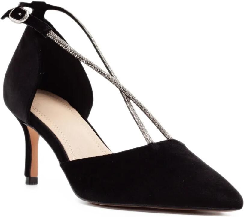 TWENTY FOURHAITCH rhinestone-embellished d Orsay heeled pumps Zwart - Foto 5