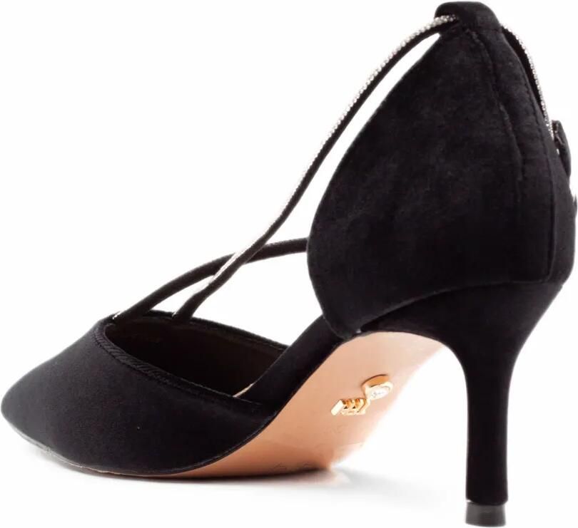 TWENTY FOURHAITCH rhinestone-embellished d Orsay heeled pumps Zwart - Foto 3