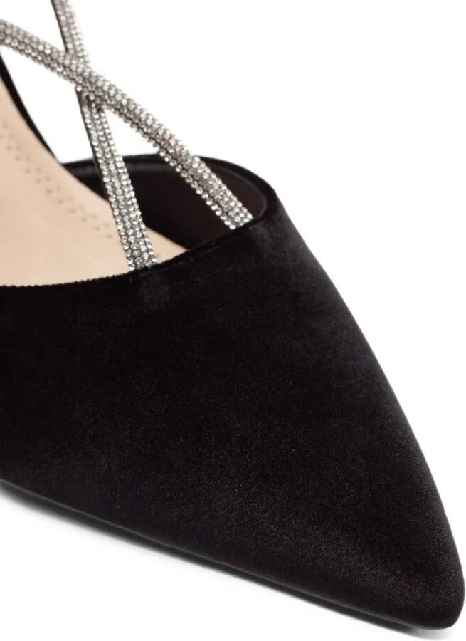 TWENTY FOURHAITCH rhinestone-embellished d Orsay heeled pumps Zwart - Foto 4