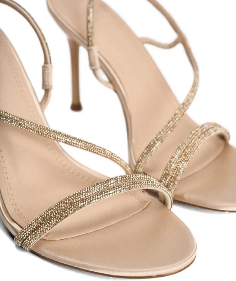 TWENTY FOURHAITCH Sandalen met bandje van stras Beige - Foto 3