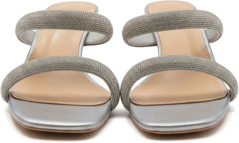 TWENTY FOURHAITCH Sandalen verfraaid met kristallen Zilver - Foto 3