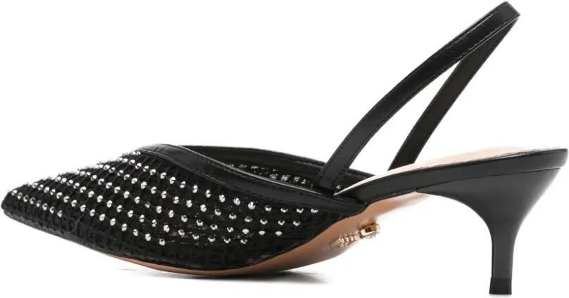 TWENTY FOURHAITCH Secret slingback pumps verfraaid met kristallen Zwart - Foto 3