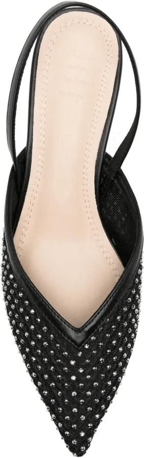 TWENTY FOURHAITCH Secret slingback pumps verfraaid met kristallen Zwart - Foto 4