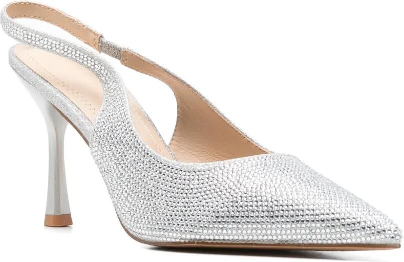 TWENTY FOURHAITCH Slingback pumps verfraaid met kristallen Zilver - Foto 2