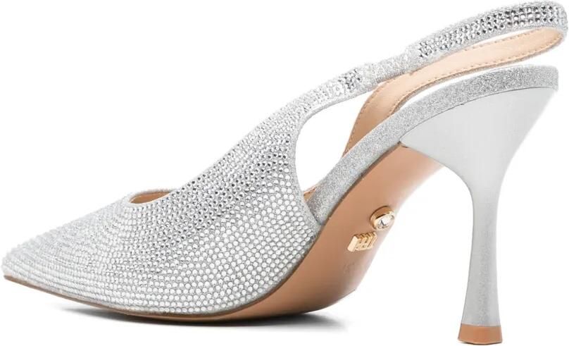 TWENTY FOURHAITCH Slingback pumps verfraaid met kristallen Zilver - Foto 3
