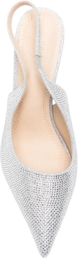 TWENTY FOURHAITCH Slingback pumps verfraaid met kristallen Zilver - Foto 4