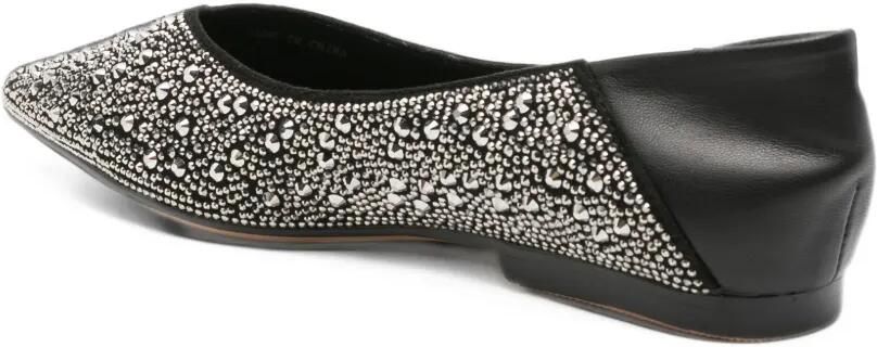 TWENTY FOURHAITCH stud-embellished pointed-toe ballet flats Zwart - Foto 3