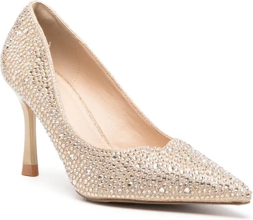 TWENTY FOURHAITCH Taylor pumps met puntige neus en kristalverfraaiing Goud - Foto 2