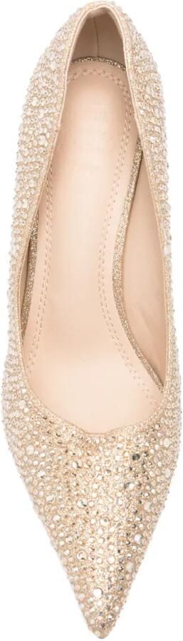 TWENTY FOURHAITCH Taylor pumps met puntige neus en kristalverfraaiing Goud - Foto 4