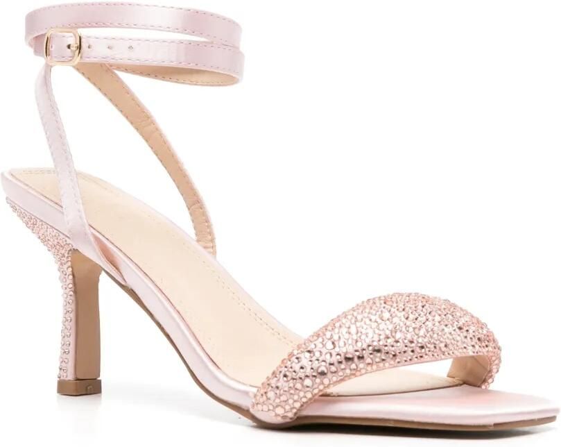 TWENTY FOURHAITCH Wikkel sandalen verfraaid met kristallen Roze - Foto 3