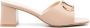 TWINSET Eleanor sandalen met logoplakkaat Beige - Thumbnail 1