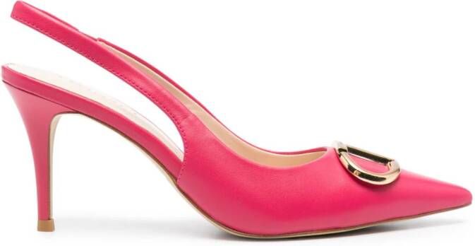 TWINSET Pumps met logoplakkaat Roze