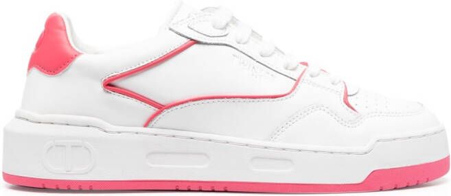TWINSET Leren sneakers Wit