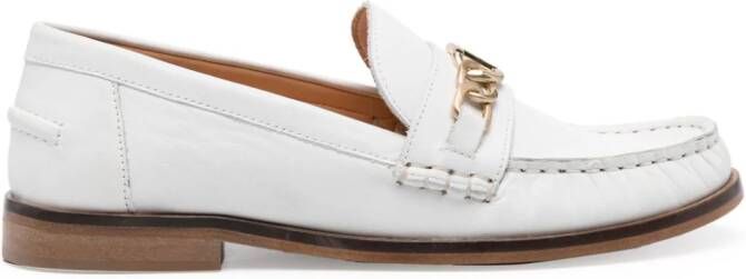 TWINSET Loafers met kettingdetail Wit