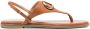 TWINSET Sandalen met gegraveerd logo Bruin - Thumbnail 1
