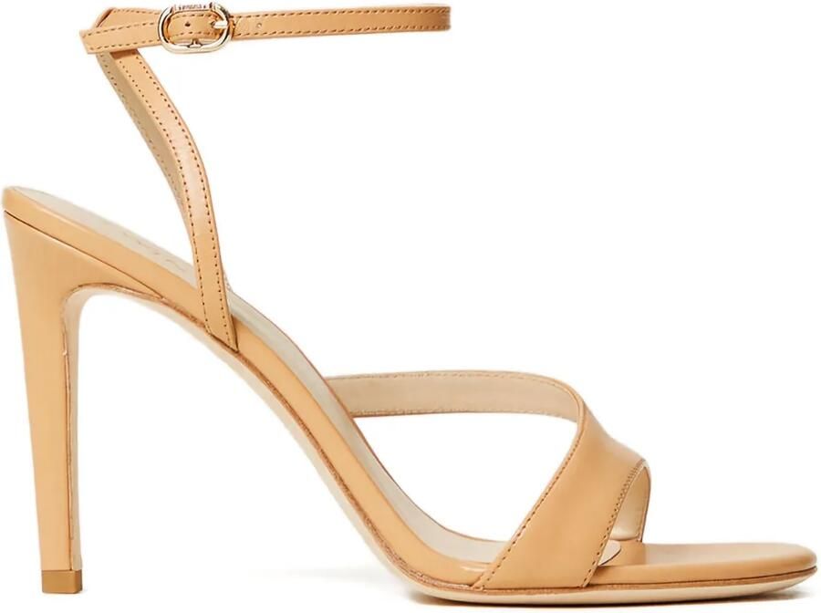 TWINSET 100 mm sandalen met enkelbandje Bruin