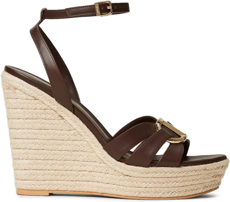 TWINSET 130 mm sandalen met logogesp Bruin