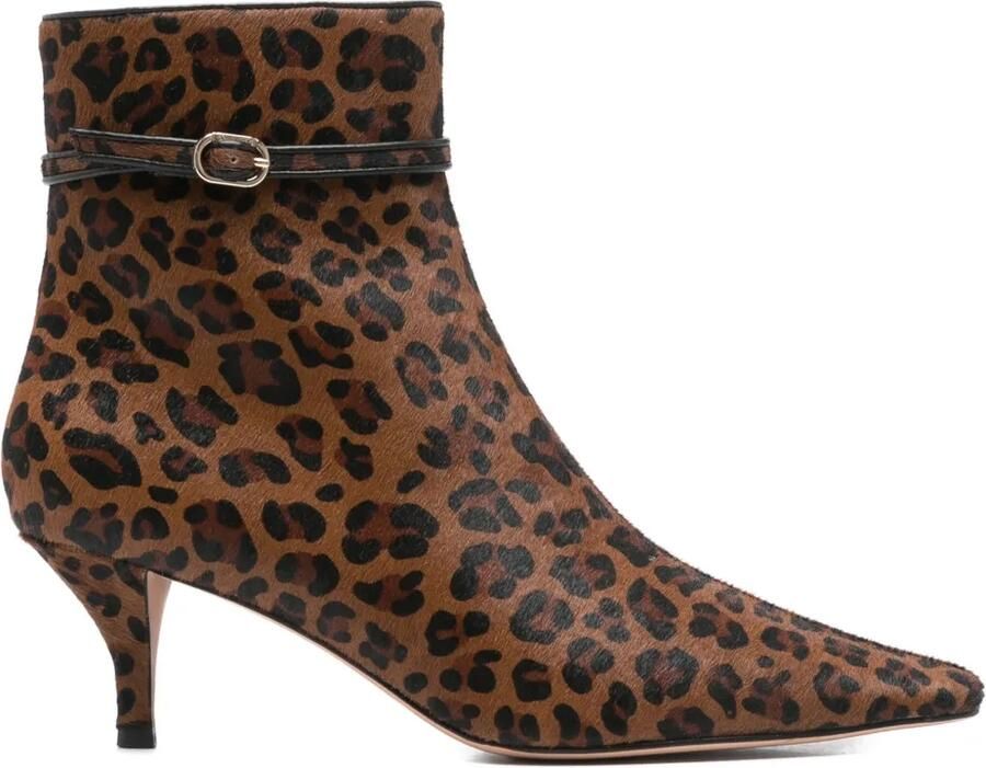 TWINSET 70 mm laarzen met luipaardprint Bruin