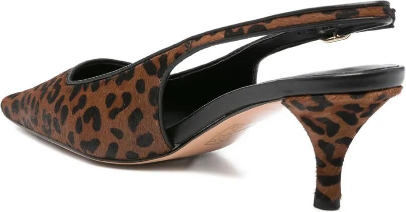 TWINSET 70 mm slingback pumps met luipaardprint Bruin - Foto 4