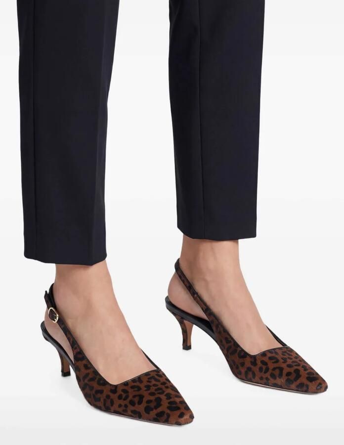 TWINSET 70 mm slingback pumps met luipaardprint Bruin - Foto 2
