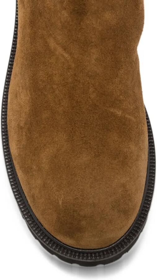 TWINSET buckle-strap suede boots Bruin - Foto 3