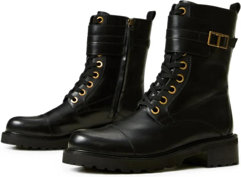 TWINSET Combat boots met logo-gesp en veters Zwart - Foto 2