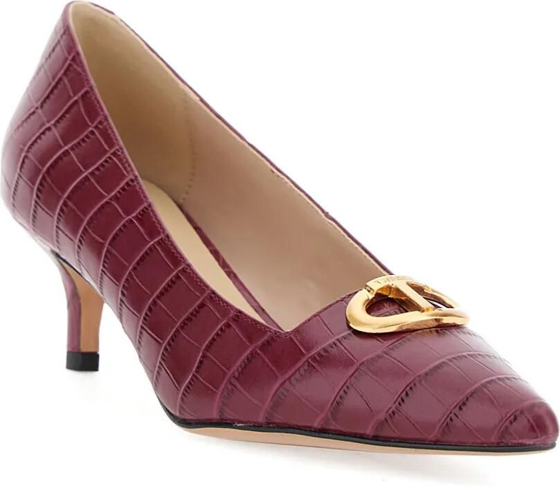 TWINSET Deva 50 pumps met krokodillenleer-effect Rood