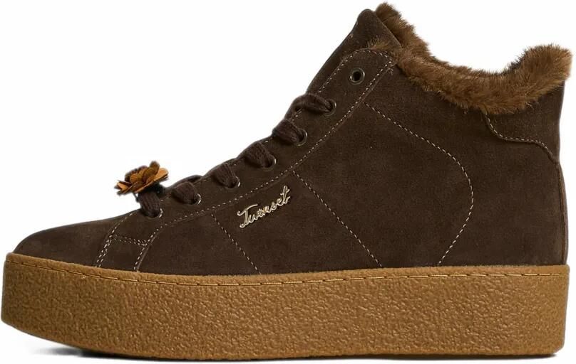 TWINSET high-top leather trainers Bruin