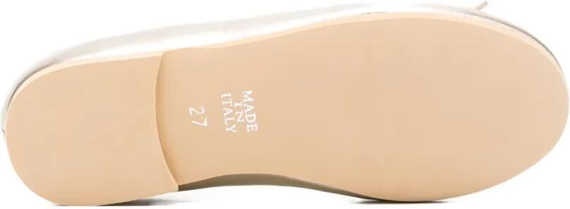 TWINSET Kids Ballerina's met strikdetail Zilver - Foto 4