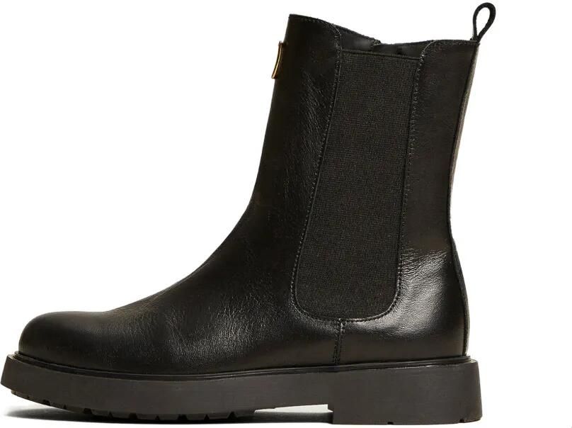 TWINSET Kids Leren Chelsea laarzen Zwart