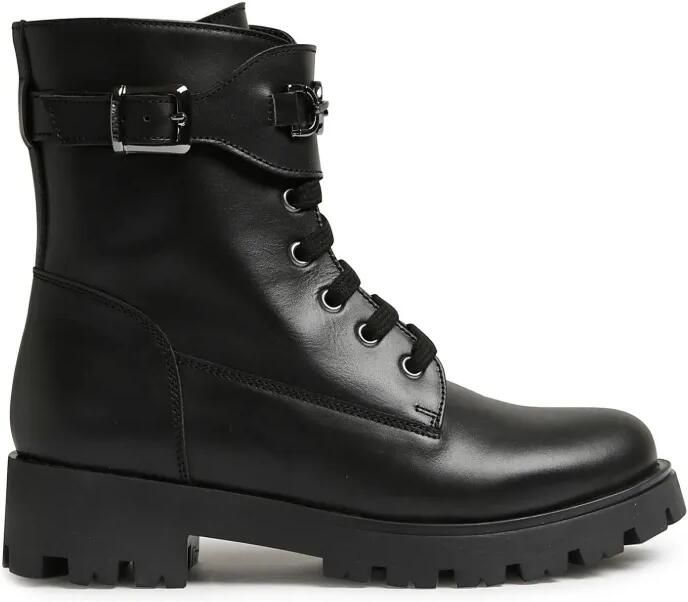 TWINSET Kids Leren combat boots Zwart - Foto 3