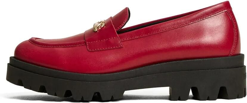 TWINSET Kids Leren loafers Rood