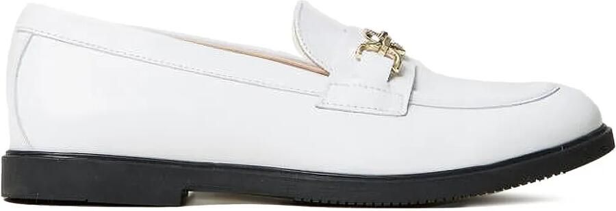 TWINSET Kids Leren loafers Wit