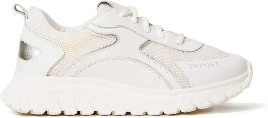 TWINSET Kids Leren sneakers Wit