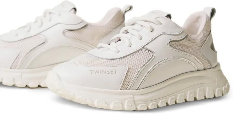 TWINSET Kids Leren sneakers Wit - Foto 4