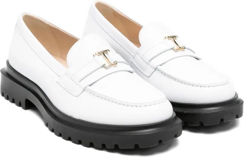 TWINSET Kids Loafers met logodetail Wit