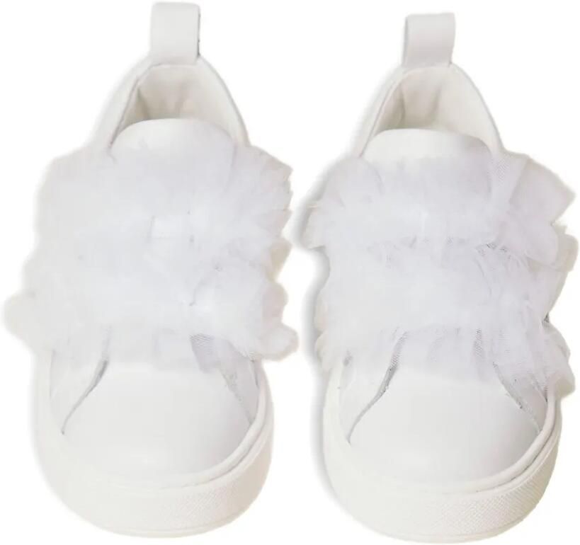 TWINSET Kids Sneakers met tulen applicatie Wit - Foto 2