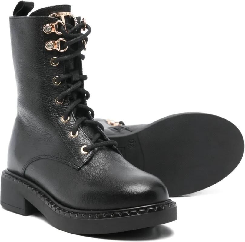 TWINSET Kids Veterlaarzen met logobedel Zwart - Foto 2