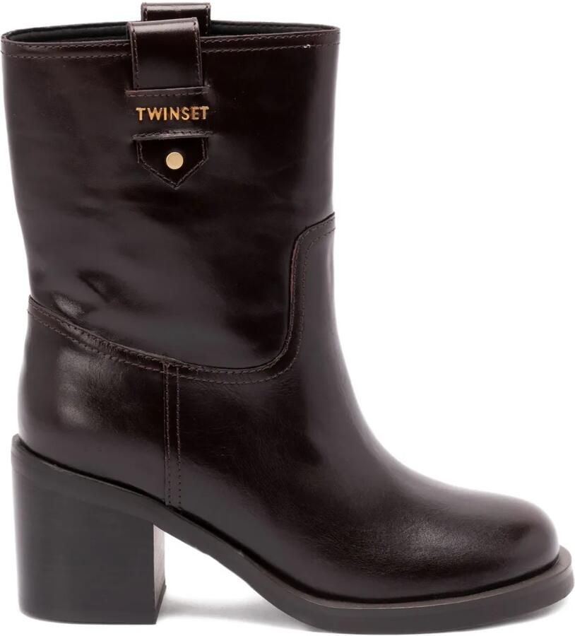 TWINSET Laarzen met blokhak Bruin