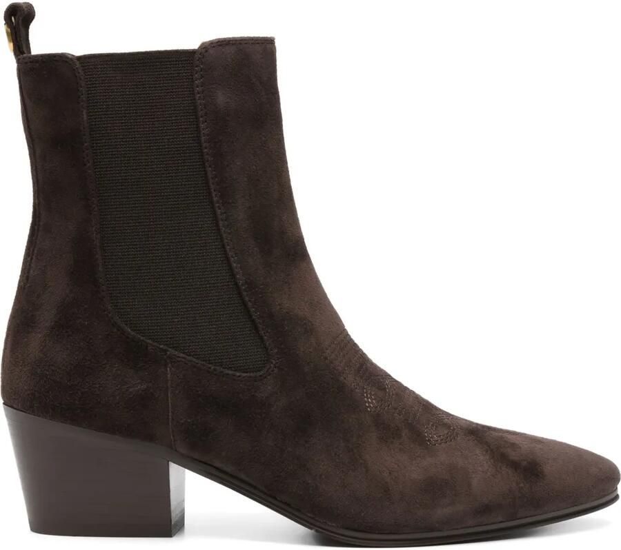 TWINSET Laarzen met elastisch vlak en puntige neus Bruin