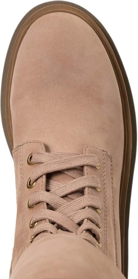 TWINSET leather combat boots with insert Beige - Foto 3