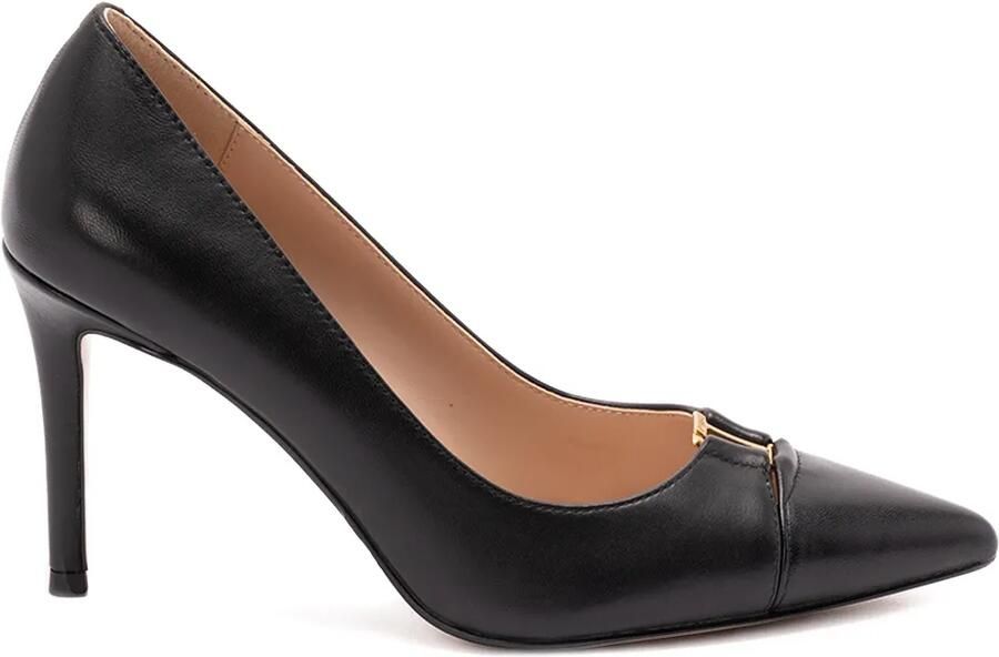 TWINSET Leren schoenen met hoge hak Zwart