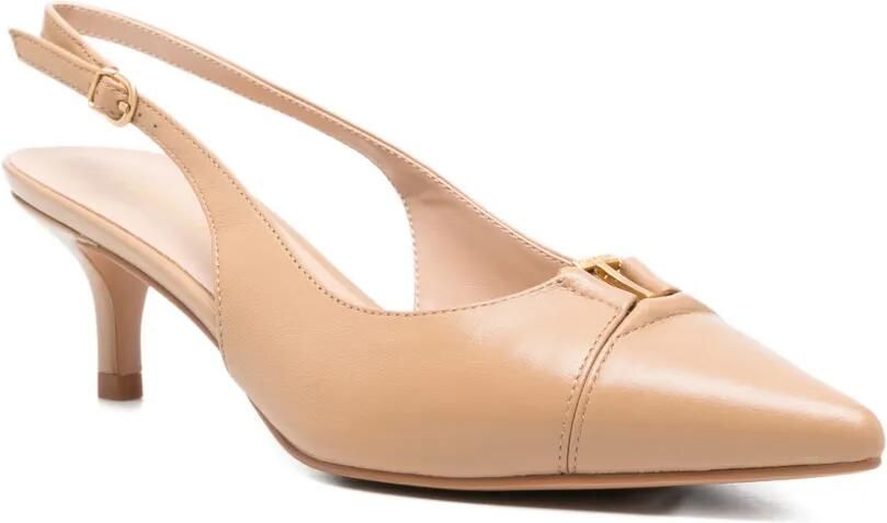 TWINSET Leren slingback pumps Beige - Foto 3