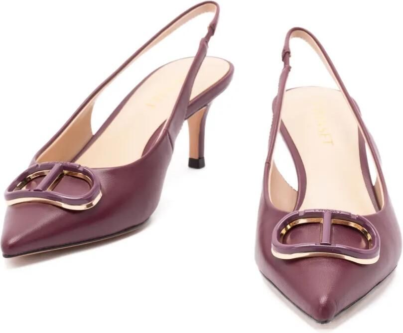 TWINSET Leren slingback pumps Paars - Foto 3